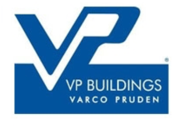 Varco Pruden Buildings Logo - Blue text on white background